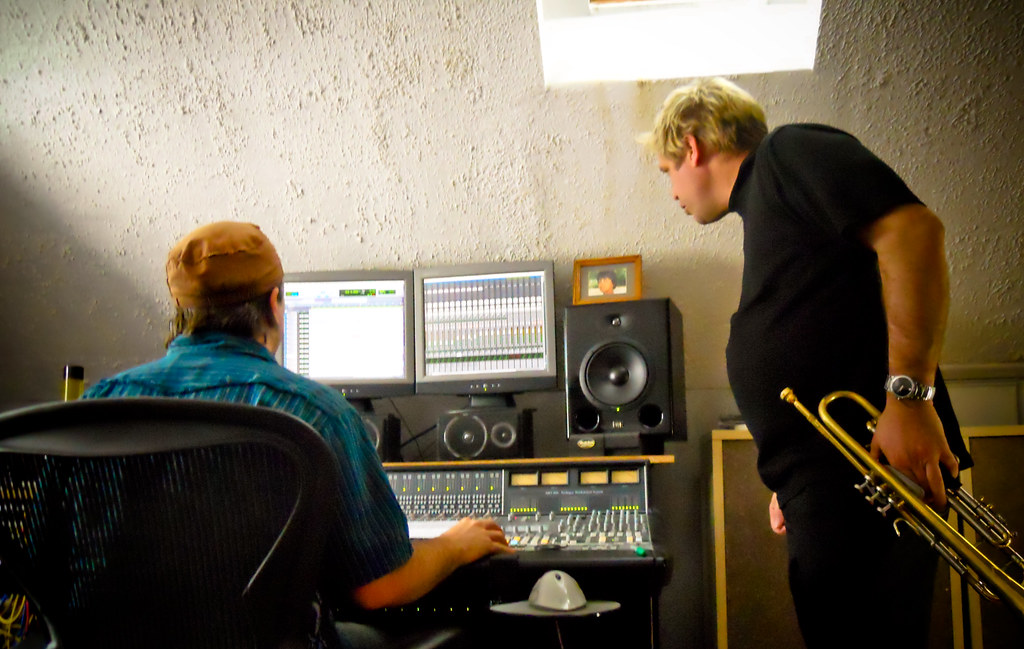 Ken Lewis at the console